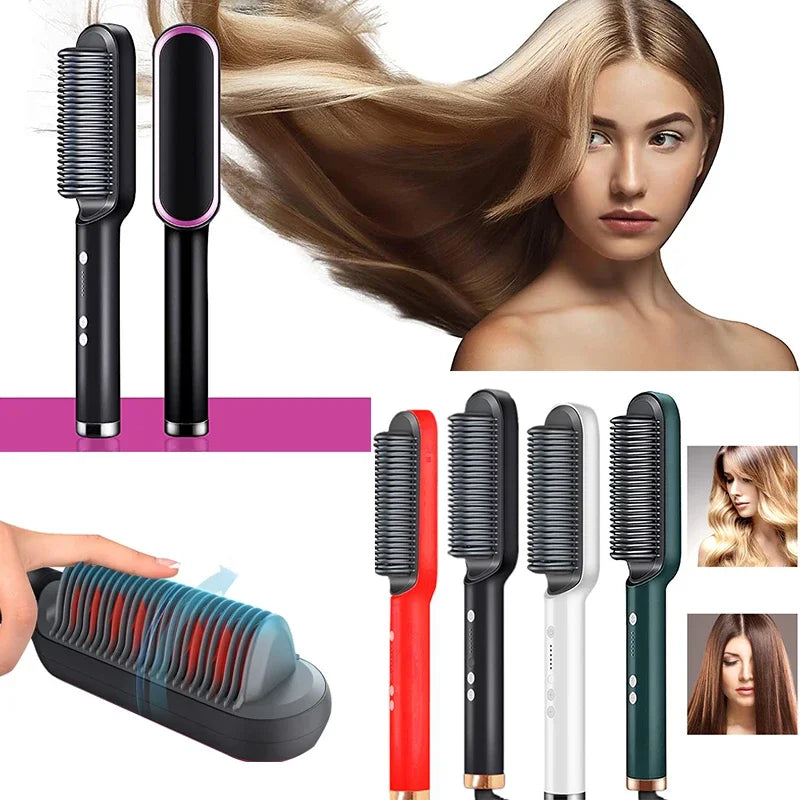Straighten Brush – 2-in-1 Styling combo Tool