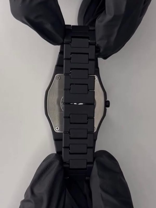 Original black arabic aura watch with fiber material