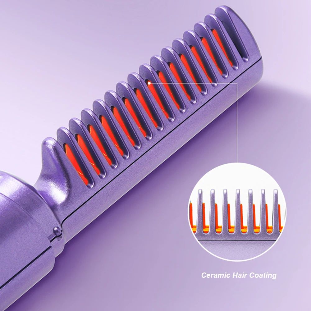 Hair Straightener Comb Brush