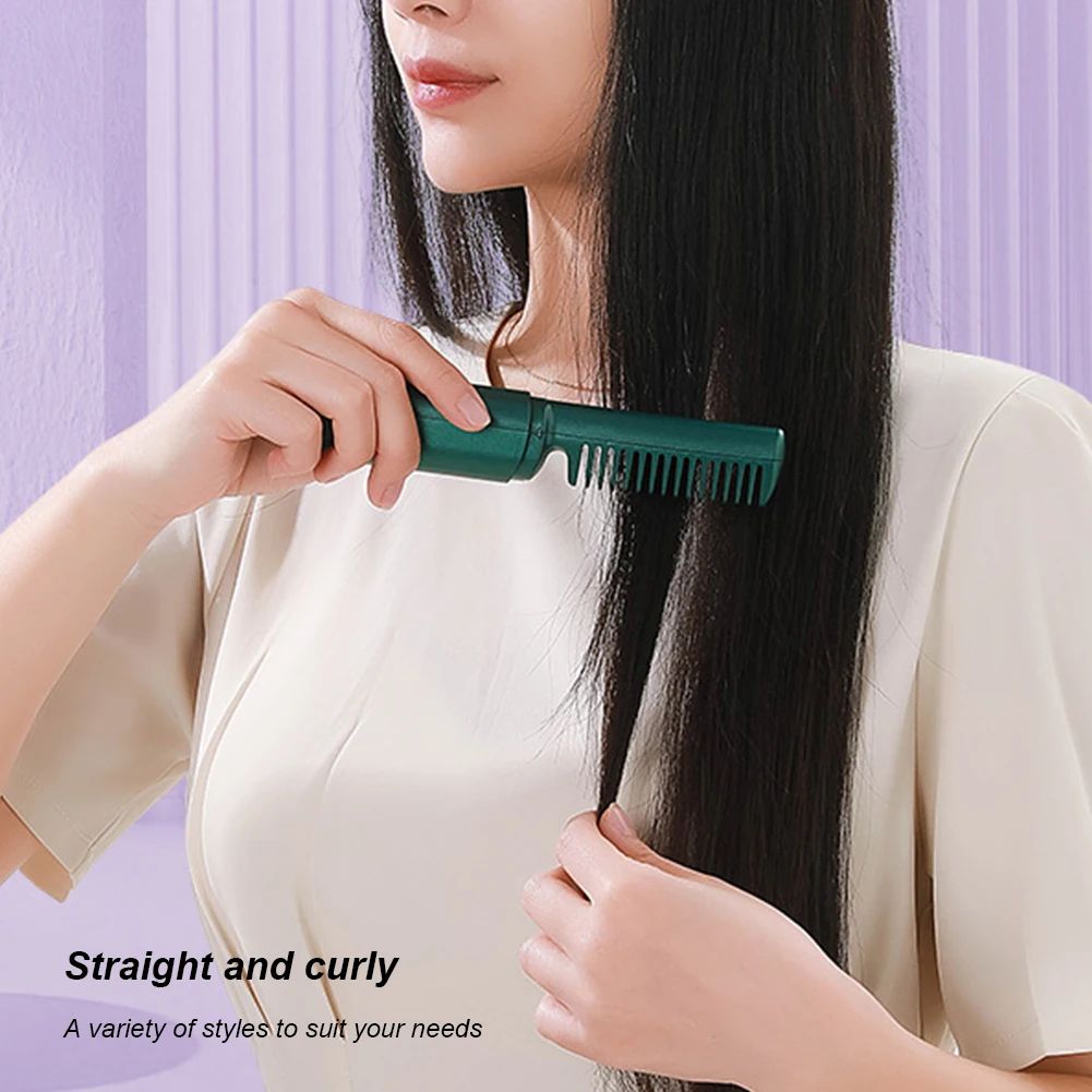 Hair Straightener Comb Brush